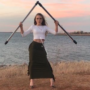 Give Me Sleeve Crop In White